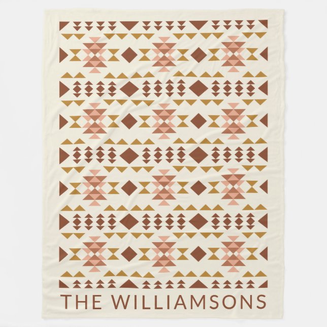 Cobertor De Velo Nome Geométrico Rustic Terracotta - Casa Farmária  (Frente)