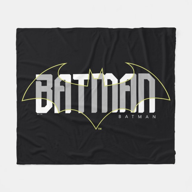 Cobertor De Velo Nome Hi-Tech Gráfico do Batman (Frente (Horizontal))