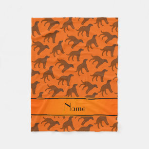 Cobertor De Velo Nome laranja Chesapeake bay retriever