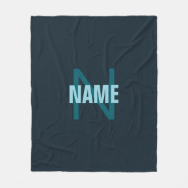 Cobertor De Velo Nome Monogramado Personalizável Simples e Destacad