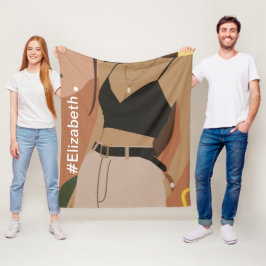 Cobertor De Velo Nome personalizado aniversário de uma mulher de aq