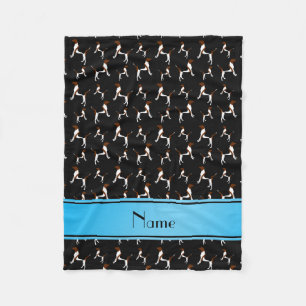 Cobertor De Velo Nome personalizado Black English Foxhounds