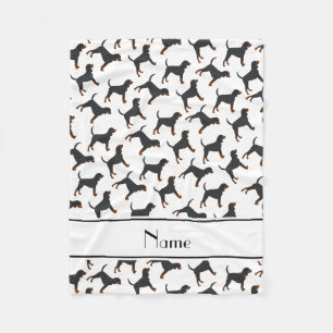 Cobertor De Velo Nome personalizado, branco, preto e branco, coonho