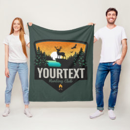 Cobertor De Velo NOME Personalizado Caça Selvagem de Elk Sunset
