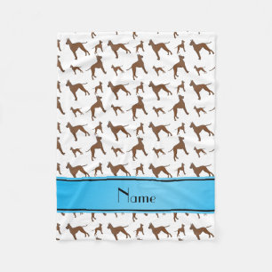 Cobertor De Velo Nome personalizado, cães-de-raça branca