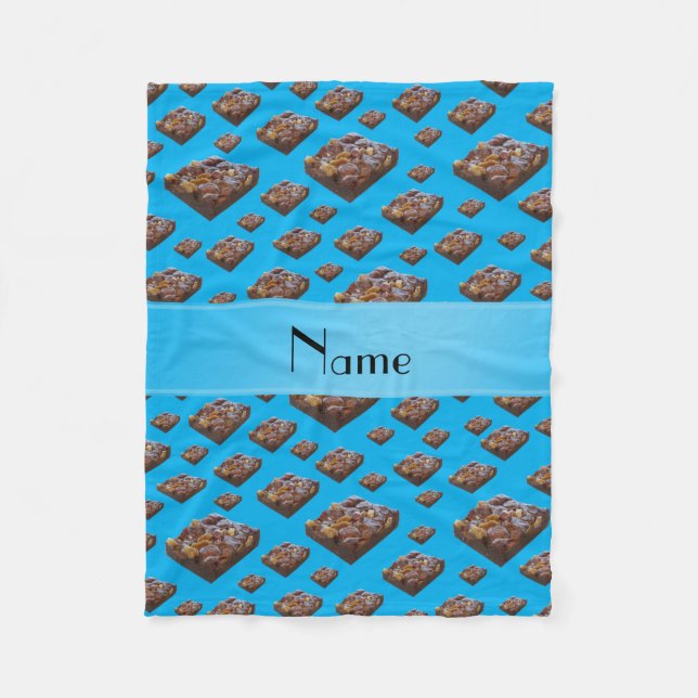 Cobertor De Velo Nome personalizado céu azul (Frente)