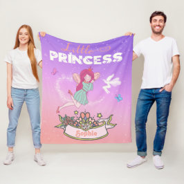 Cobertor De Velo Nome Personalizado da Princesa Fada 👸 