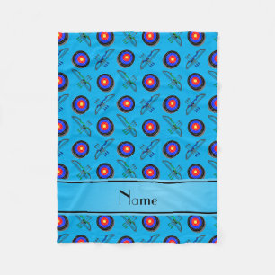 Cobertor De Velo Nome personalizado de arquivo azul-céu