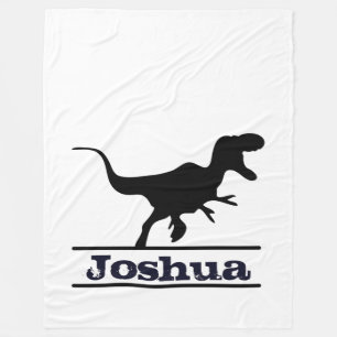 Cobertor De Velo Nome Personalizado de Dinossauro