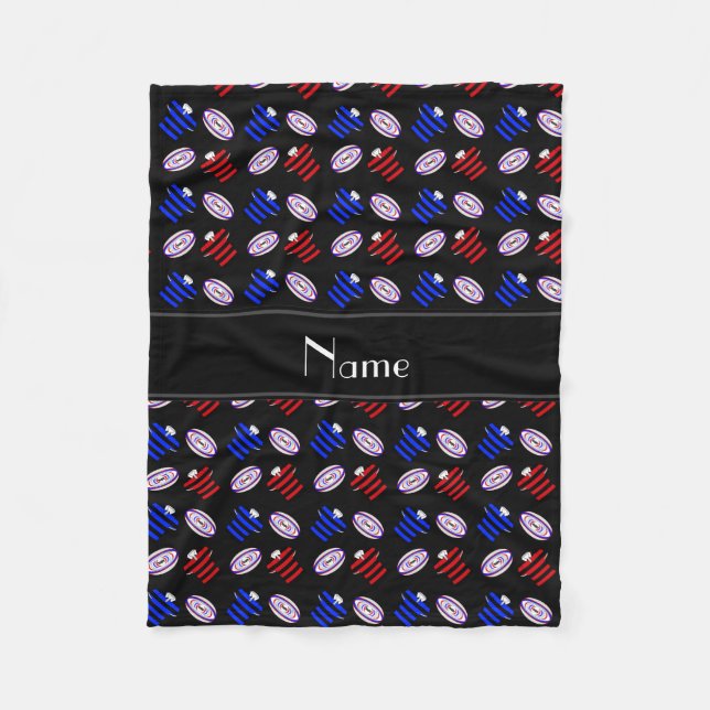 Cobertor De Velo Nome personalizado jerseys rugby (Frente)