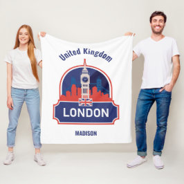 Cobertor De Velo Nome Personalizado Londres