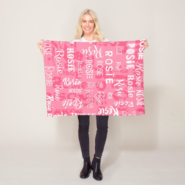 Cobertor De Velo Nome personalizado para o rosa de Rosie (In Situ)
