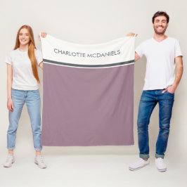 Cobertor De Velo Nome Personalizado Simples Moderno da Morango