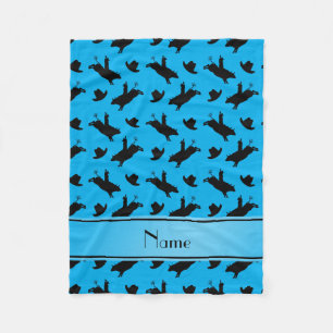 Cobertor De Velo Nome personalizado sky blue rodeo bulride