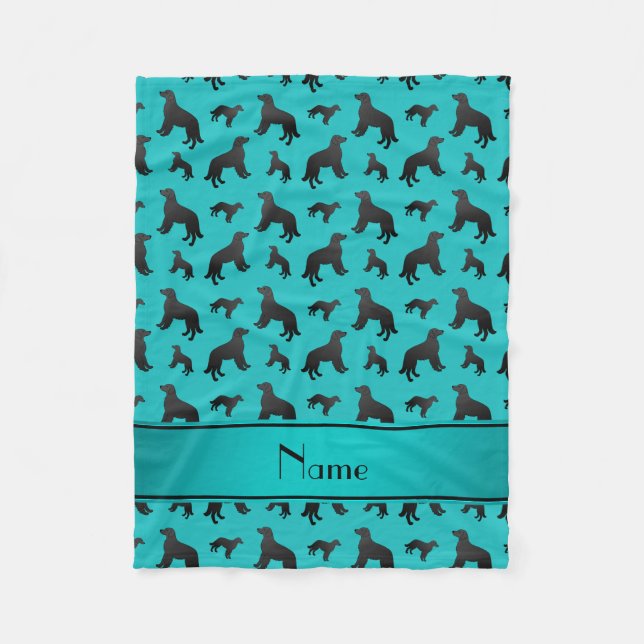 Cobertor De Velo Nome Turquoise, cães recuperadores com revestiment (Frente)