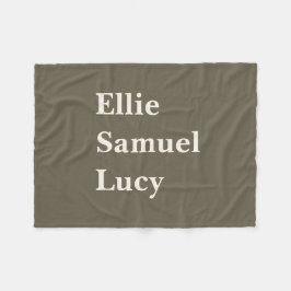 Cobertor De Velo Nomes de netos personalizados Na moda Russo Fleece