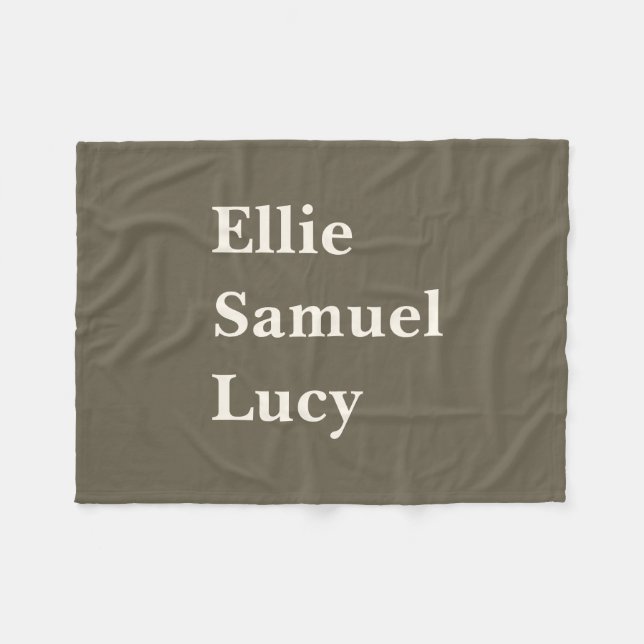 Cobertor De Velo Nomes de netos personalizados Na moda Russo Fleece (Frente (Horizontal))
