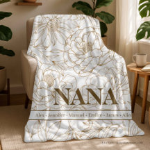 Nomes NANA Personalizados Marrom