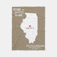 Nomes Personalizados do Mapa do Estado de Illinois