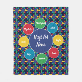 Cobertor De Velo Nona Vovó Vovó Família Abraça Monograma