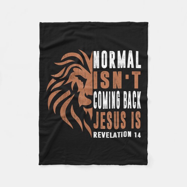 Cobertor De Velo Normal Isnt Coming Back Jesus Is Dad Men Religious (Frente)