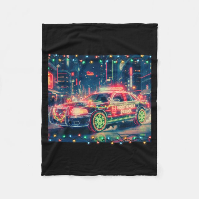 Cobertor De Velo North Le Patrol Christmas Car Tee  (Frente)