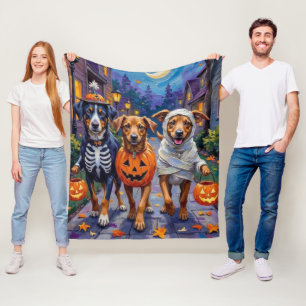 Cobertor De Velo Norueguês Lundehund Dia das Bruxas