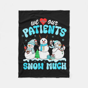 Cobertor De Velo Nós Amamos Nossos Pacientes Muito Neve Engraçado H