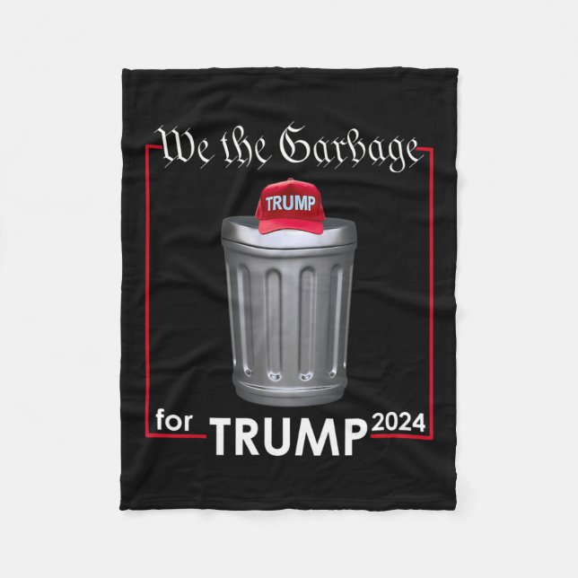 Cobertor De Velo Nós, O Garbyge Para Trump 2024 Engraçado Garge Man (Frente)