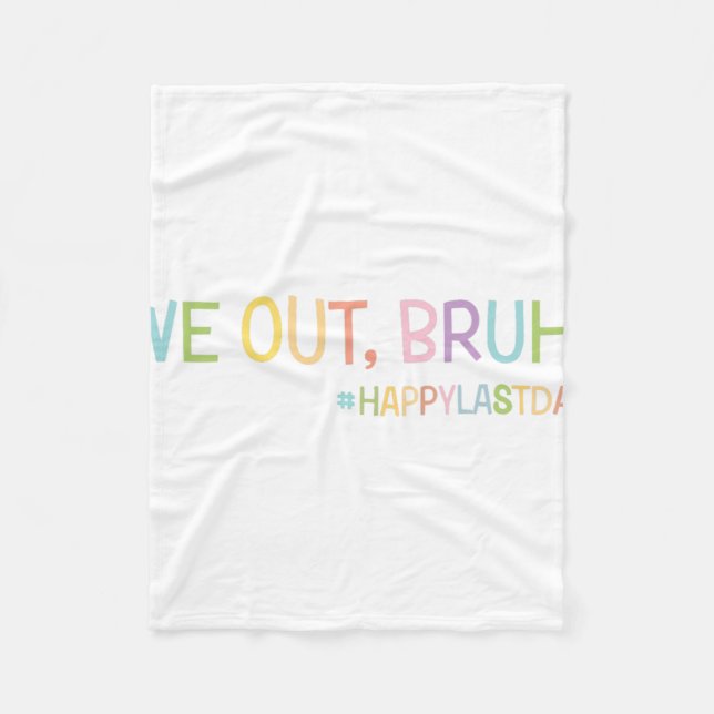 Cobertor De Velo Nós, Professores Felizes No Dia Passado Da Escola  (Frente)