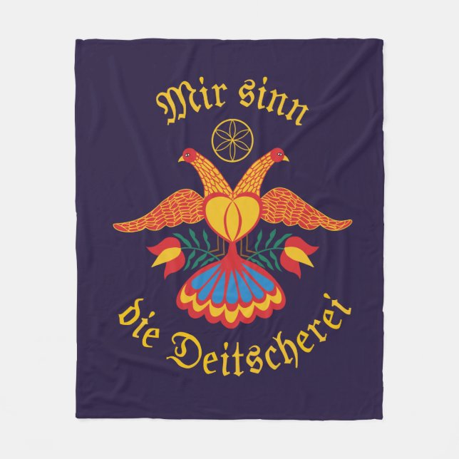 Cobertor De Velo Nós somos a Germanidade - Bandeira da Alemanha (Frente)