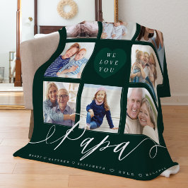 Cobertor De Velo Nós Te Amamos Papá | Avós e Fotografias Familiares