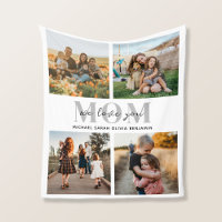 Nós Te Amo Mãe Personalizada 4 Fotografias Collage