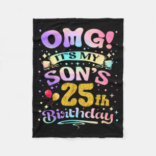 Cobertor De Velo Nossa É O 25º Aniversário Do Meu Filho Feliz 25 An