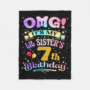 Cobertor De Velo Nossa É O 7º Aniversário Da Minha Irmãzinha Feliz 