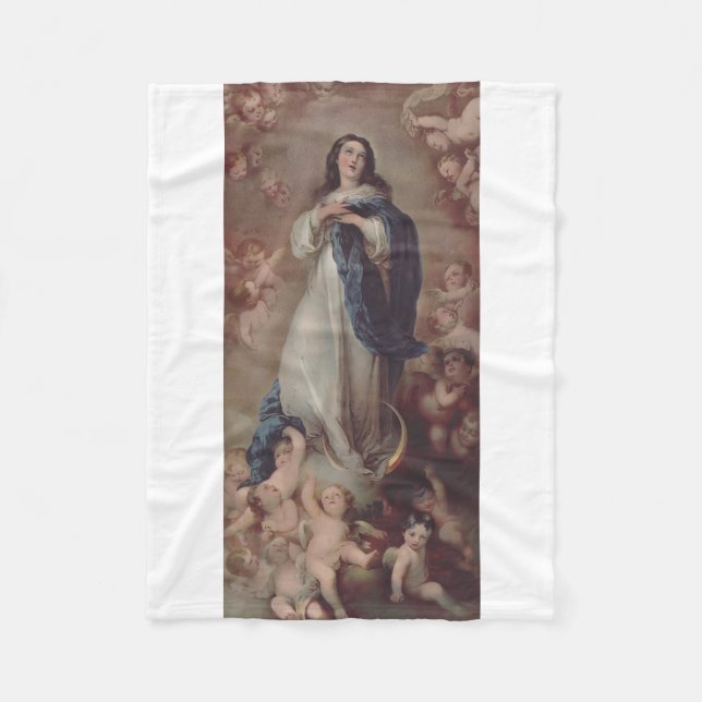 Cobertor De Velo Nossa Senhora da Conceição Imaculada Arte (Frente)