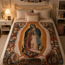 Cobertor De Velo Nossa Senhora de Guadalupe Religiosa Católica Méxi