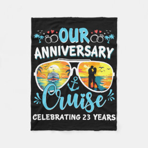 Cobertor De Velo Nosso Cruzeiro de Aniversário Celebrando 23 Anos d