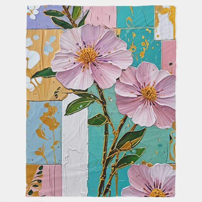 Cobertor De Velo Notebook Floral Delight (Frente)