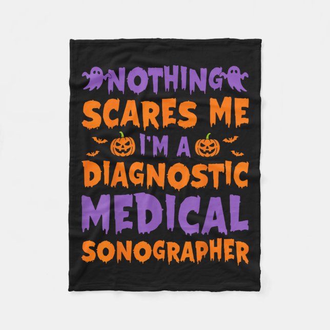 Cobertor De Velo Nothing Es Me I'm A Diagnostic Medical Sonographer (Frente)