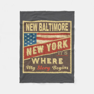 Cobertor De Velo Nova Baltimore Ny É Onde Minha História Começa _1
