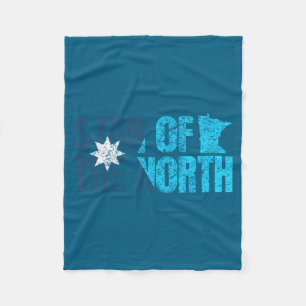 Cobertor De Velo Nova Bandeira do Estado de Minnesota Mn Estrela do