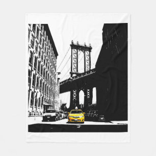 Cobertor De Velo Nova Iorque Nyc Yellow Taxi Pop Art