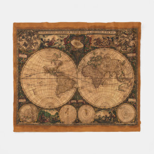 Cobertor De Velo Nova Mapa do Velho Mundo Totius