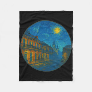Cobertor De Velo Nova Orleans Louisiana - Estilo Noite Estrelada de