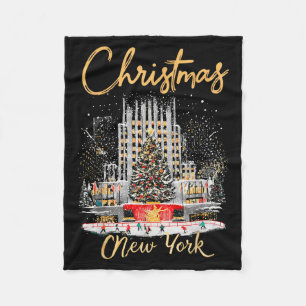 Cobertor De Velo Nova York Ny Viagem de Meninas de Natal Combinando