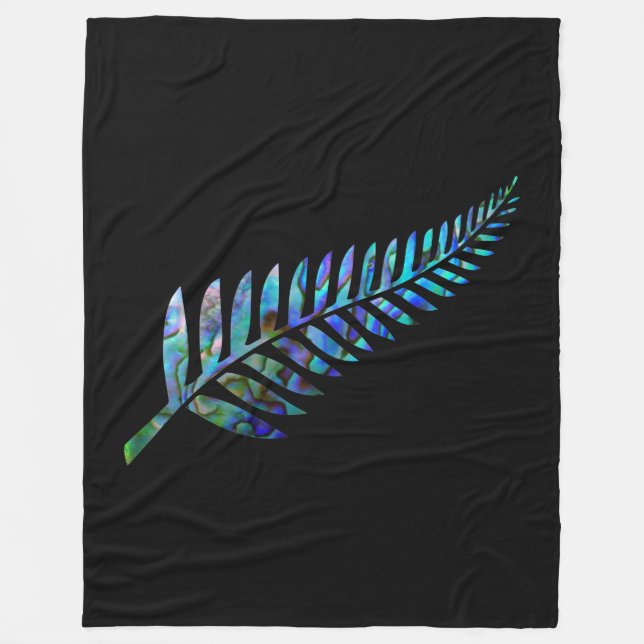 COBERTOR DE VELO NOVA ZEALAND FERN SIMPLES PAUA (Frente)