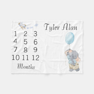 Cobertor De Velo Novo Bebê Marco Infantil Elefantinho Bonitinho