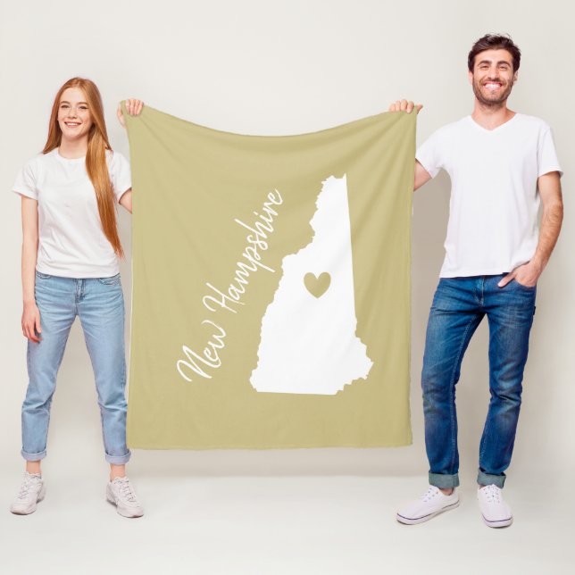 Cobertor De Velo Novo mapa do estado de Hampshire para o lar (In Situ)