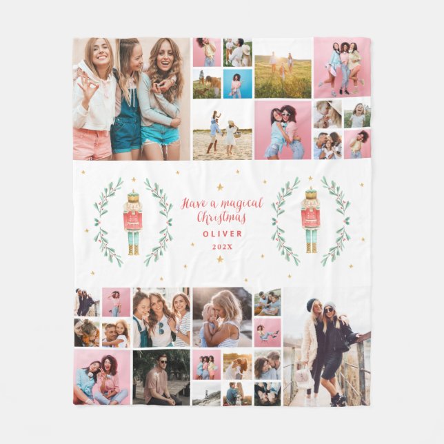 Cobertor De Velo Noz-cracker 29 foto-Natal mínimo moderno (Frente)